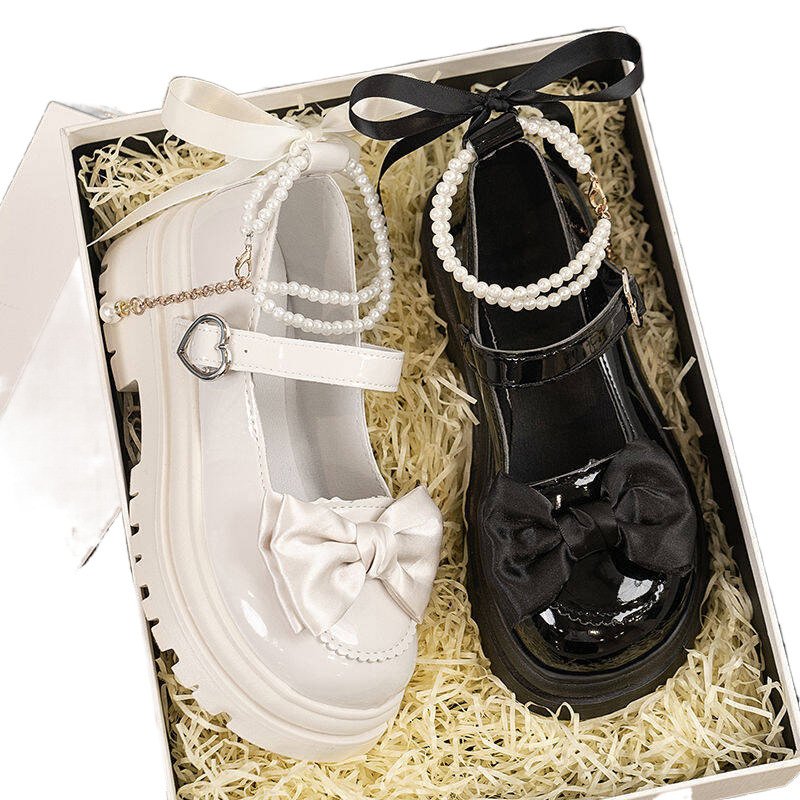 Vapetix 31-46 31 32 33 petite Mary Jane mini leather shoes for students, spring and autumn princess style, thick – Bild 4