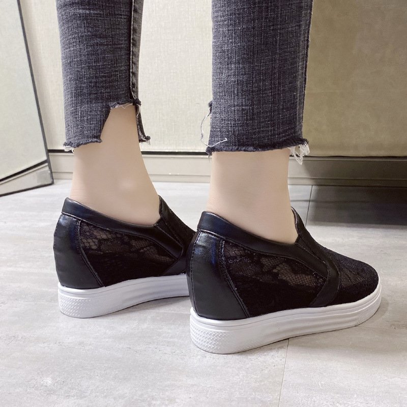 Vapetix 34 one size smaller-41 is one size smaller 2025 Spring/Summer Height-Increasing White Sneakers for Students, Korean-Style Casual Women's Shoes – Bild 4