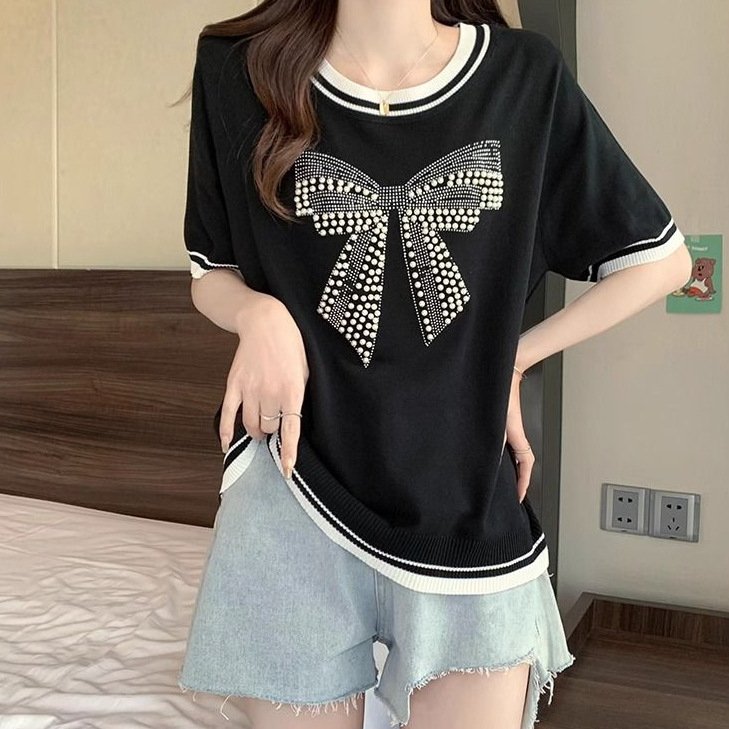 Vapetix Free Size-Free Size ***Counter removal label cutting large size women's clothing 2025 summer versatile ice silk short-s – Bild 2