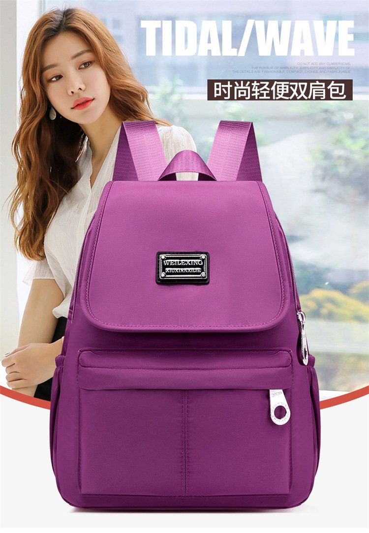 Vapetix Free Size-Free Size Ladies' Summer Student Travel Backpack, Casual and Fashion Double Strap Bag for Women, Oxford Cloth – Bild 6