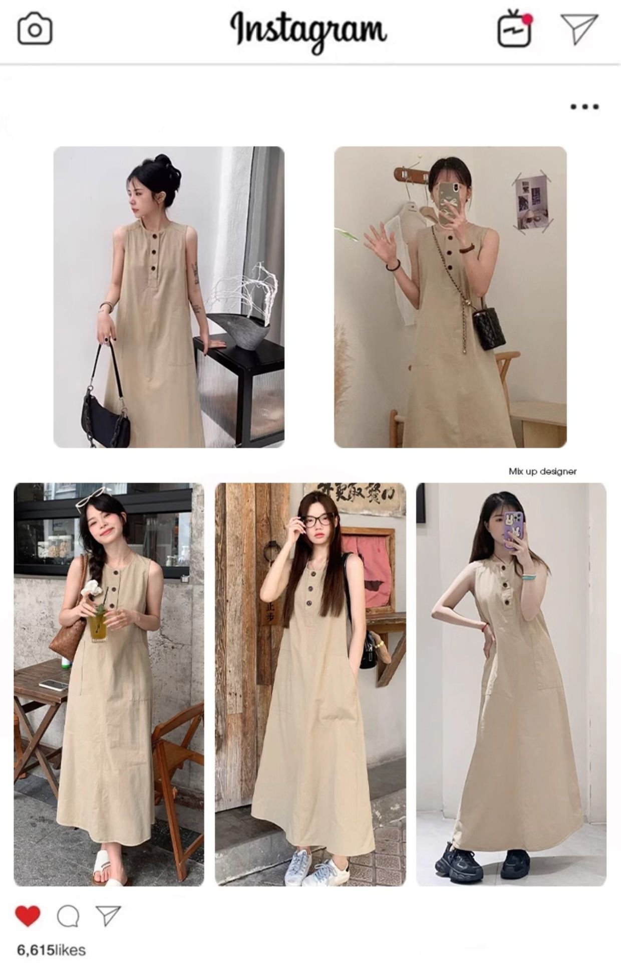 Vapetix M-3XL Cute and loose sleeveless summer dress for women, new style, temperament, slender, fishing style, l – Bild 3