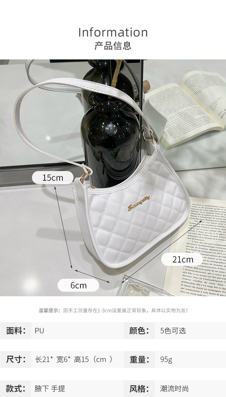 Vapetix Free Size-Free Size Embroidered Underarm Bag Ladies Handbag Fashion Versatile Shoulder Bag – Bild 3