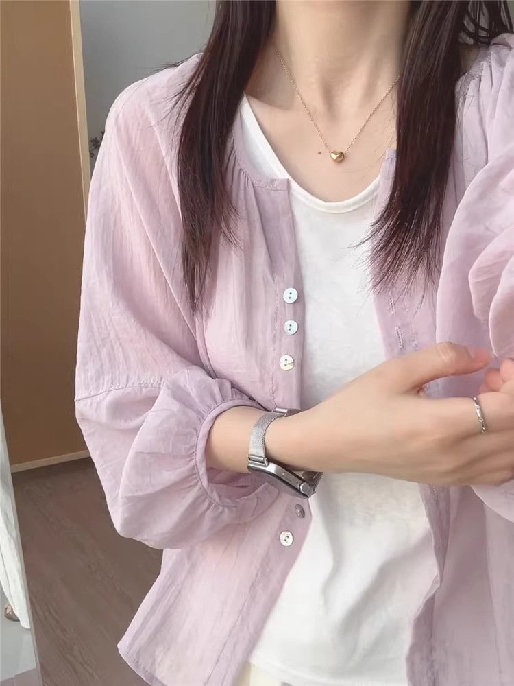 Vapetix Sizing suggestion for 4XL: 175-200 cm-Size 3XL recommended for 150-175 cm height. Women's Summer Sun Protection Shirt, Lightweight Open Cardigan, Loose Fit, Versatile Long Sleeve Bl – Bild 5