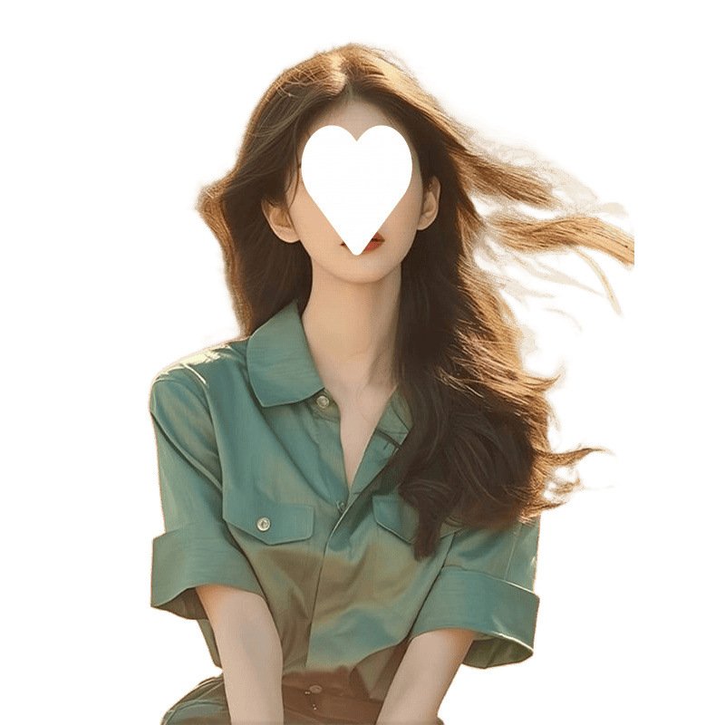 Vapetix XXS-White slip without a picture Retro Hong Kong Style Green Polo Neck Women's 2025 Summer Pretty Blouse French Exquisite Top Niche – Bild 4