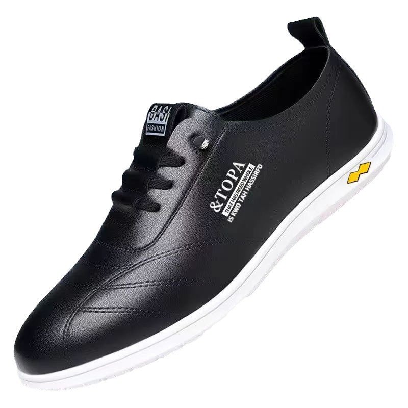 Vapetix 39-44 Men's Casual Leather Shoes Spring Summer British Style Business Men's Shoes Fashion Match Work Shoe – Bild 3