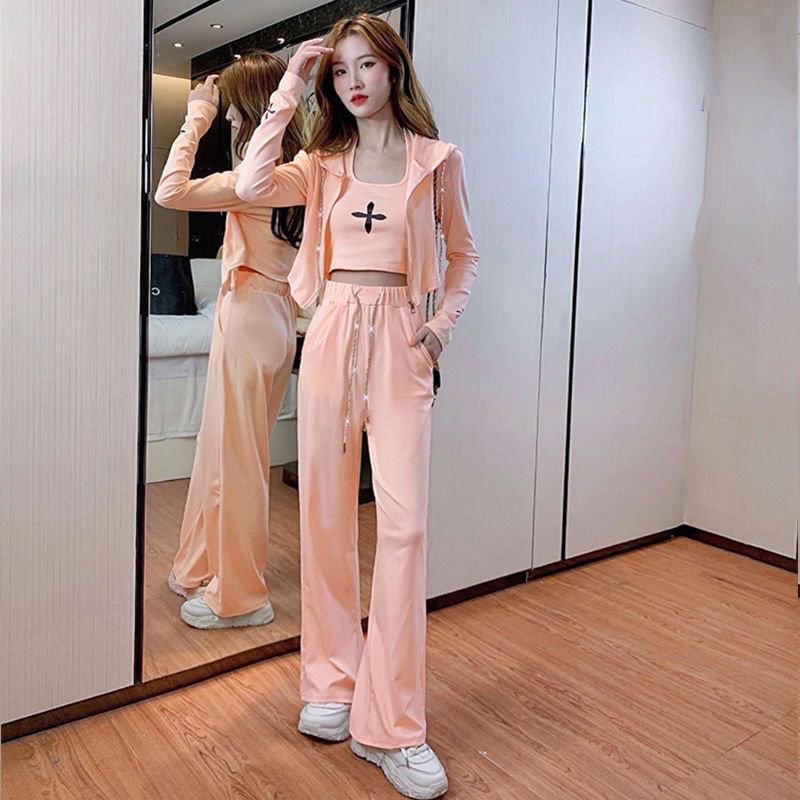 Vapetix S suggests 80-95 pounds-SUGGESTED WEIGHT: 120-140 lbs Salt and Pepper Set Fashion Youthful Set Women's Summer Casual Versatile Tank Top Short Jacket and – Bild 5