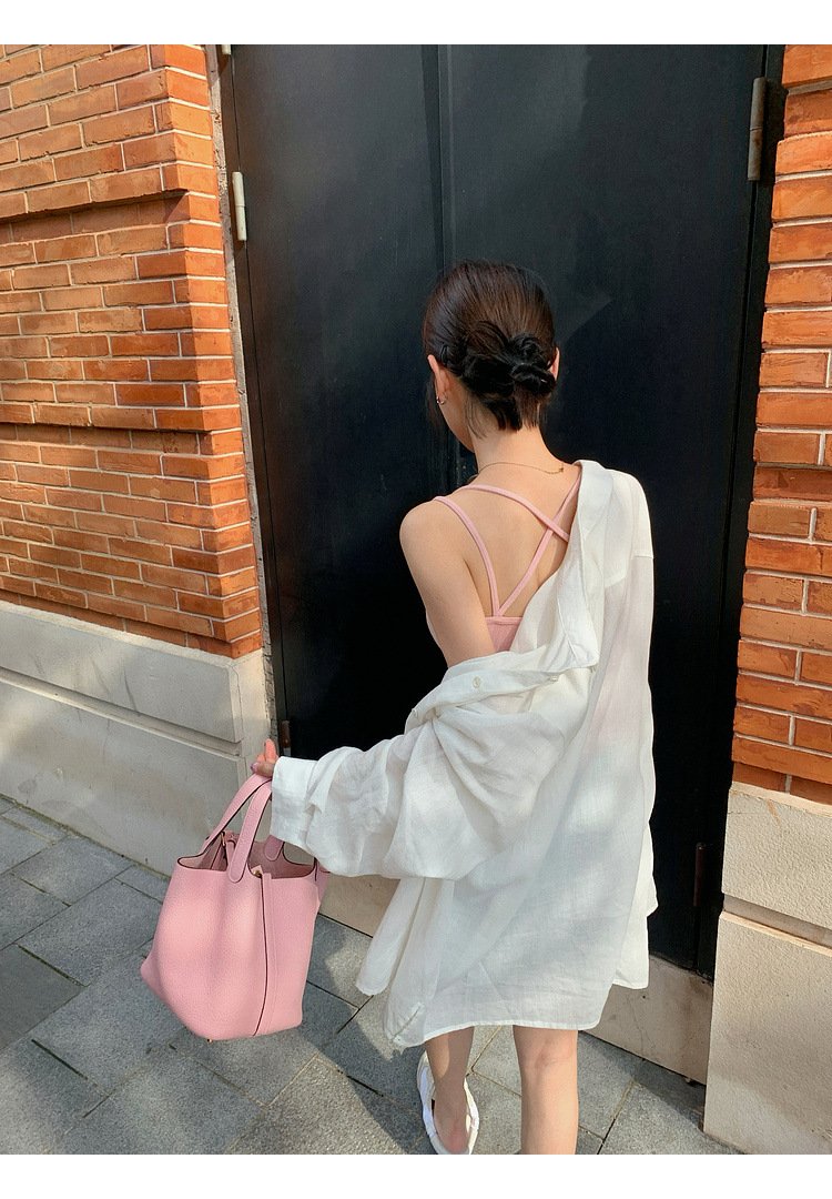 Vapetix Unisex size (80-125 lbs)-Unisex size (80-125 lbs) 2025 New Item Spicy Girl Halter Top with Built-in Cup, Design-Focused Thin Double Strap Stylish Bac – Bild 3