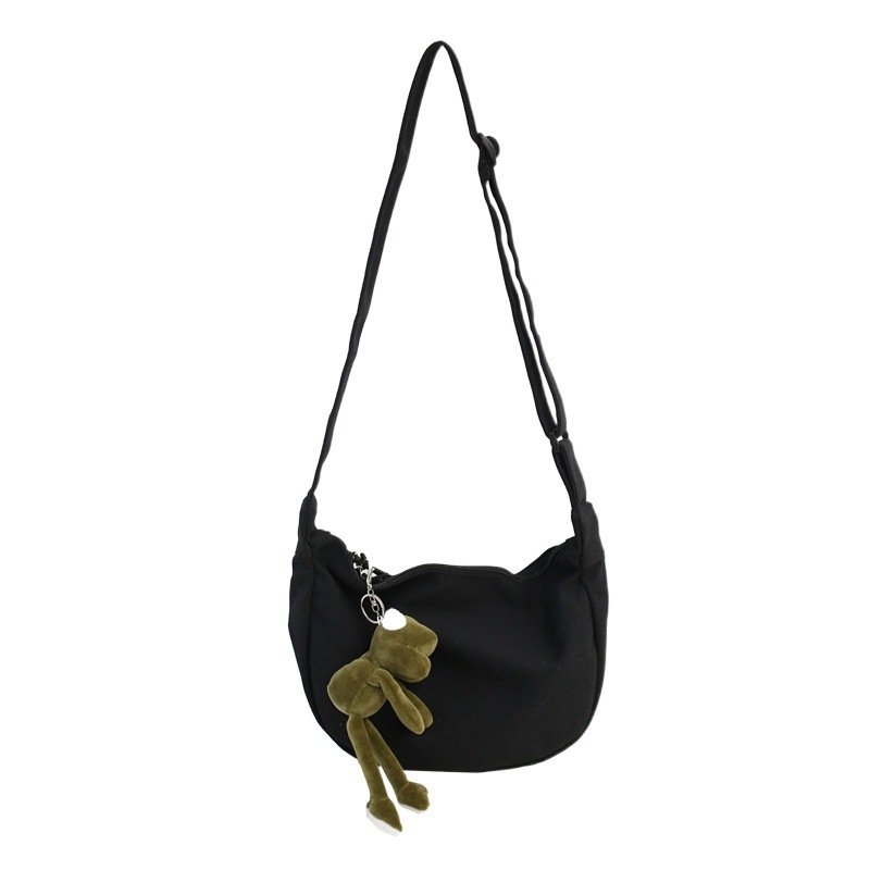 Vapetix Free Size-Free Size Crossbody canvas bag for couples, dumpling-shaped, trendy brand, Japanese style, student large capa