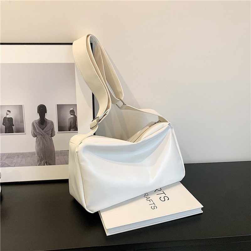 Vapetix Free Size-Free Size Large Capacity Women's Soft Leather Indie Commuter Tote Bag College Student School Single Shoulder – Bild 6