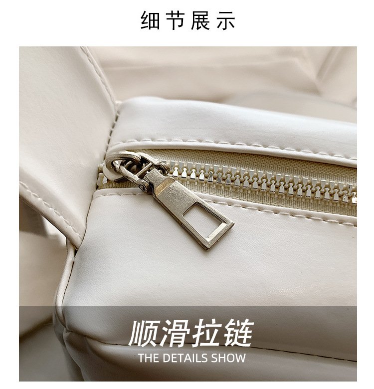 Vapetix Free Size-Free Size Large Capacity Women's Soft Leather Indie Commuter Tote Bag College Student School Single Shoulder – Bild 7