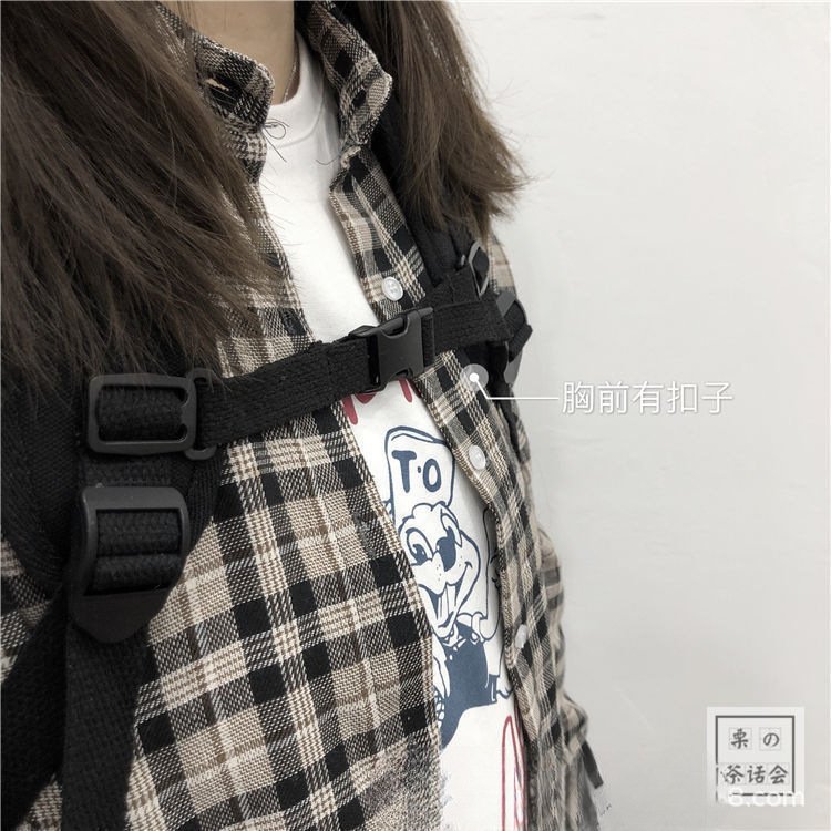 Vapetix Free Size-Free Size Korean Harbor Street Style Student Backpack for Girls, Casual Dual Shoulder Bag, Japanese Origin St – Bild 4