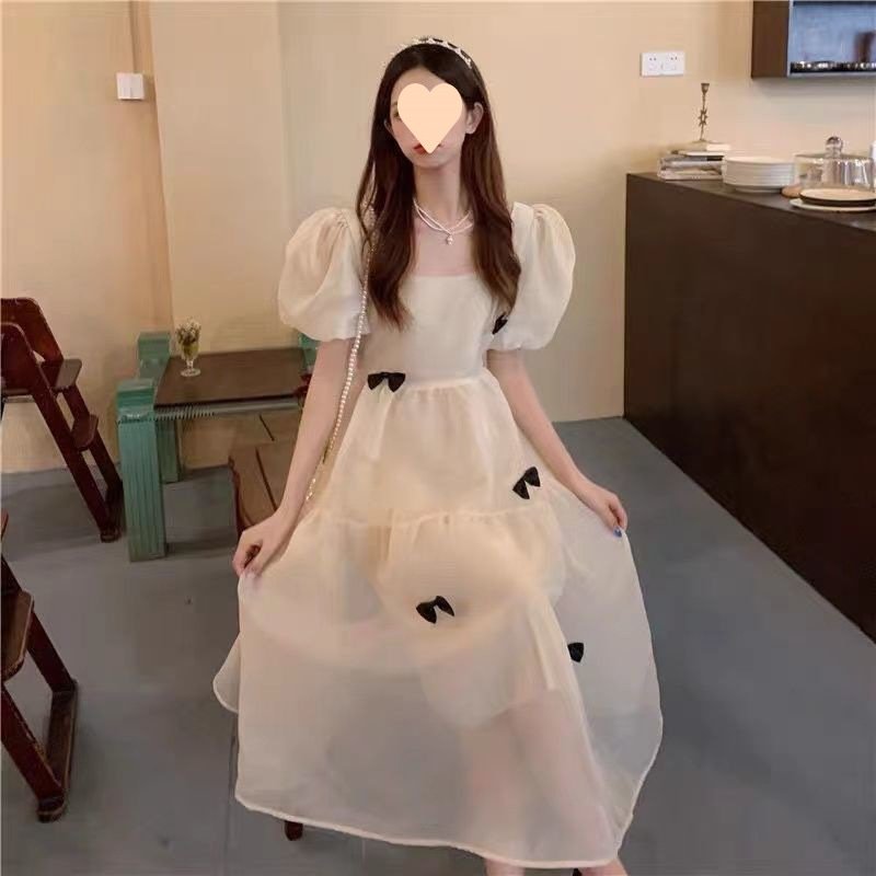 Vapetix S suggests 60-75 pounds-2XL Suggests 115-135 Pounds Fresh and cute dress for young girls, summer clothing 2025, sweet waist-tightening mesh princess sk – Bild 3