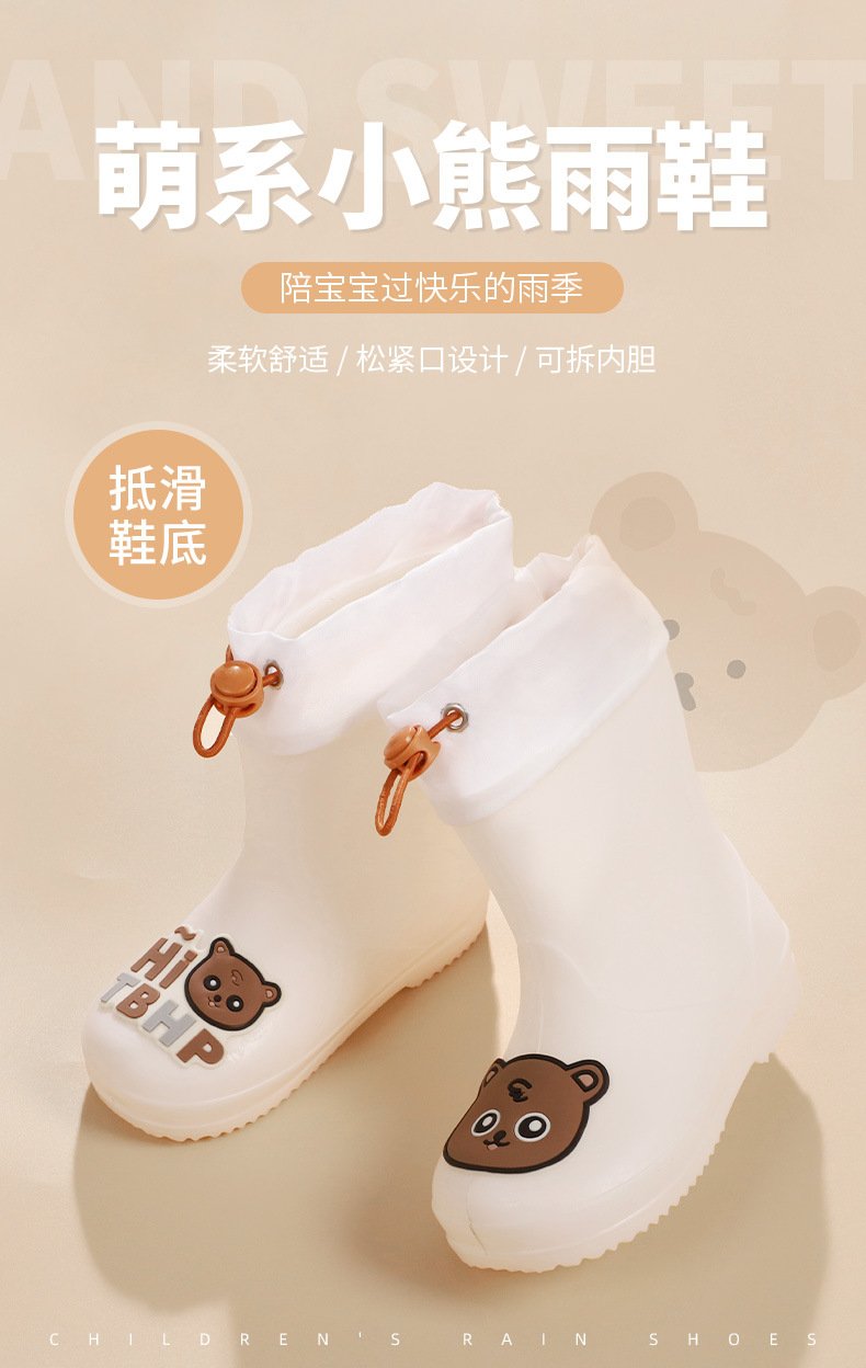 Vapetix 15 inches in length-22 inches in length Children's Rain Boots for Boys and Girls, Small Kids, Non-slip, Waterproof, Cartoon Style, Student – Bild 4