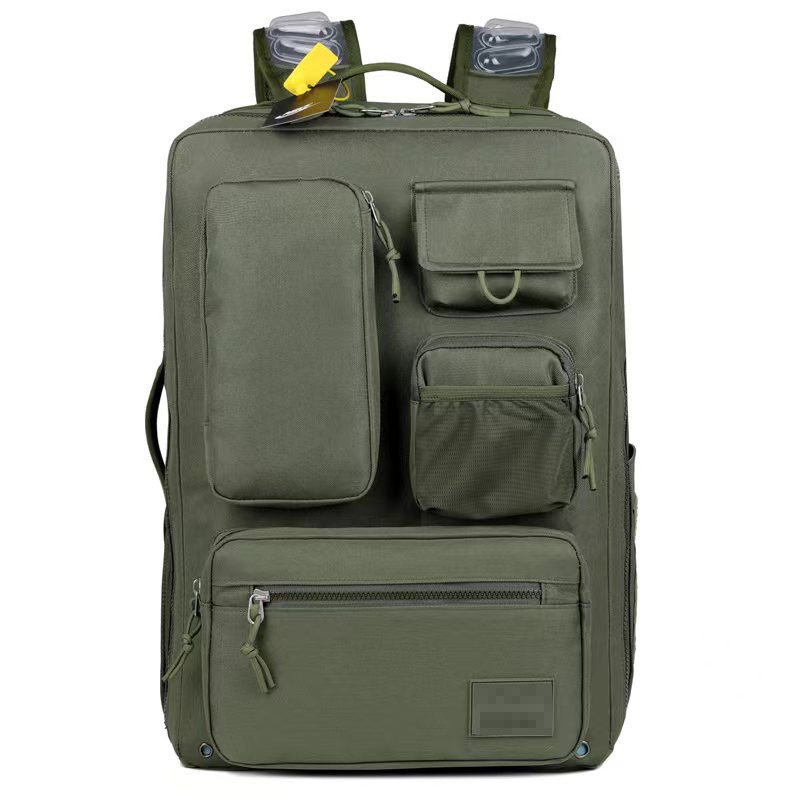 Vapetix 17-inch-17-inch Fashion padded dual-shoulder backpack with 3D external pockets, casual large capacity men's travel – Bild 2