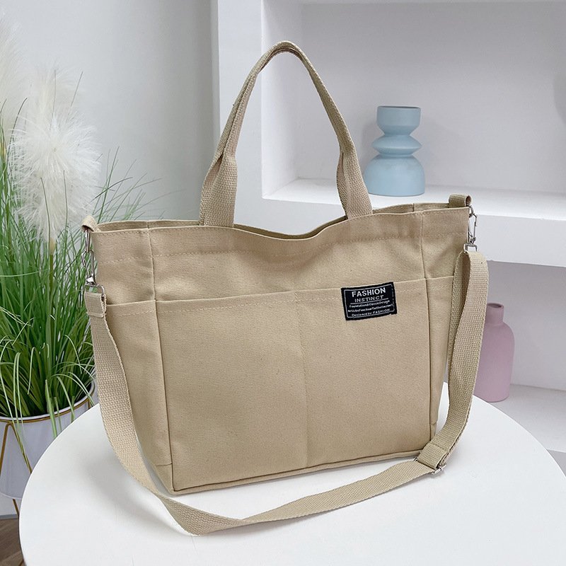 Vapetix Free Size-Free Size 2025 Large Capacity Canvas Bag for Women Commute Shoulder Tote Bag Casual Unique Design Single Shou – Bild 5