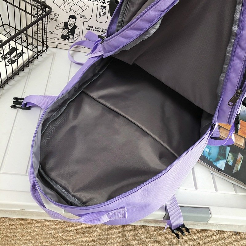 Vapetix Free Size-Free Size Large Capacity Student Backpack for Both Boys and Girls, Campus Printed LOGO Dual Shoulder Bag, Pra – Bild 6