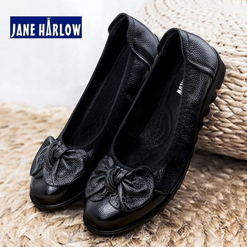 Vapetix 35-40 Spring Really Soft Leather Mother's Shoes Soft Sole Single Shoes Women's Leather Shoes Super Soft C – Bild 5