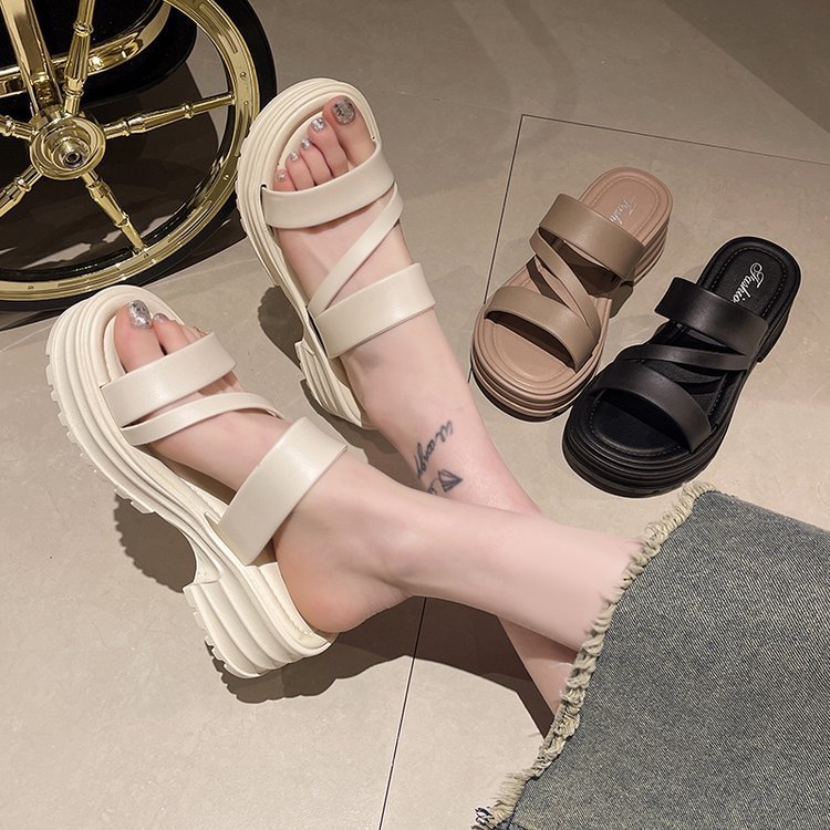 Vapetix 35-40 Fairy sandals women's outdoor summer all-match retro comfortable thick-soled flat sandals trendy – Bild 5