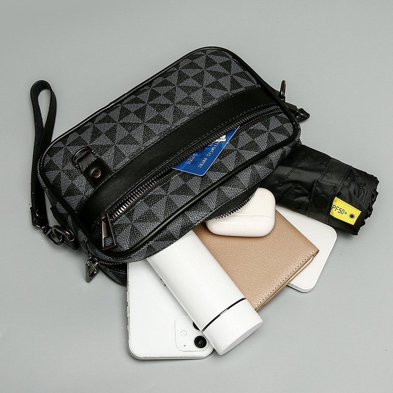 Vapetix Free Size-Free Size Men's Bag High-Grade Crossbody Bag Men's Bag Casual Fashion Trend Single Shoulder Bag Business Comm – Bild 4