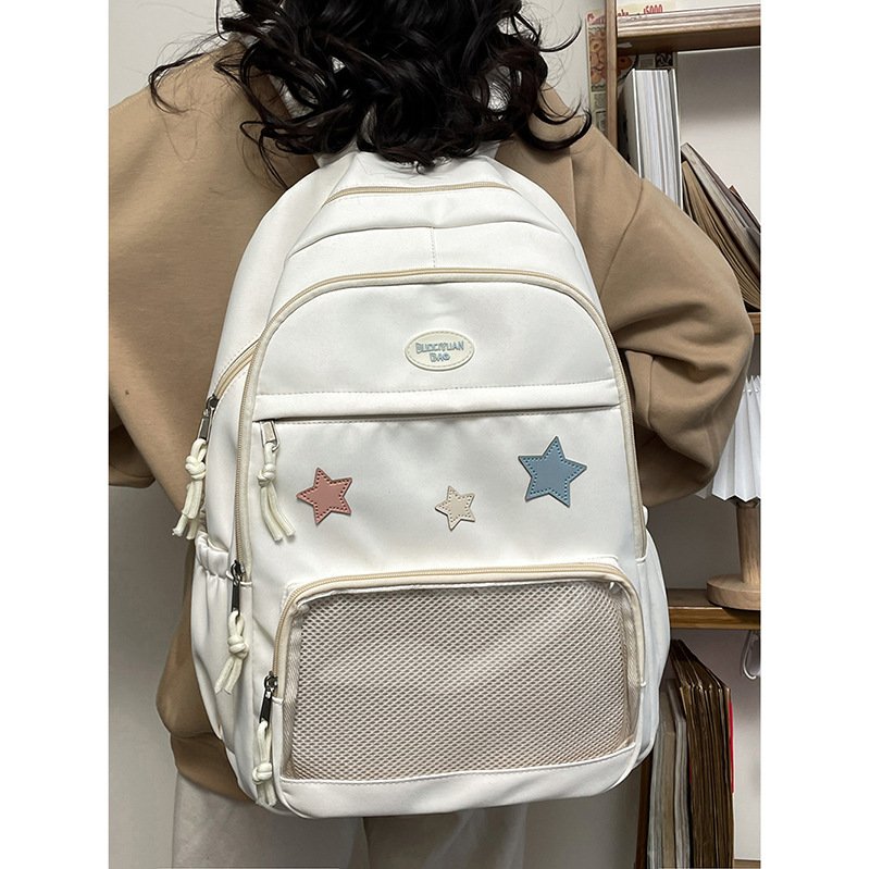 Vapetix Free Size-Free Size Japanese-style cute nylon transparent pain bag with large capacity, versatile for girls and student – Bild 8