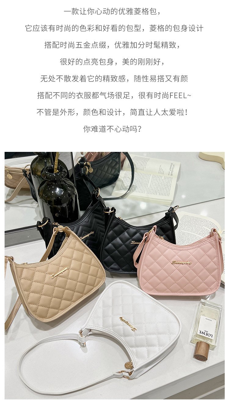 Vapetix Free Size-Free Size Embroidered Underarm Bag Ladies Handbag Fashion Versatile Shoulder Bag – Bild 6