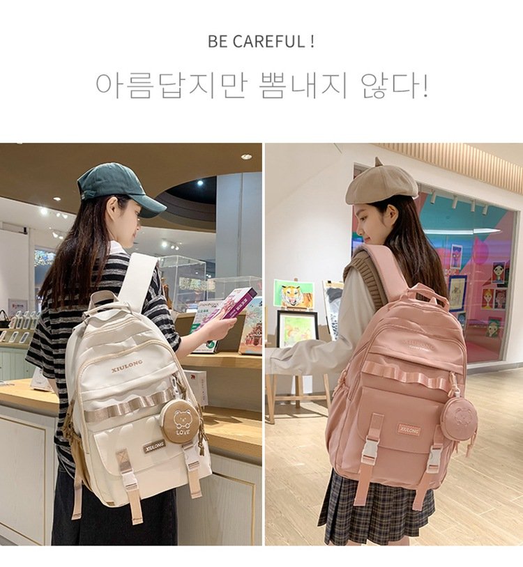Vapetix Free Size-Free Size Multi-layer backpack, stylish middle school student school bag for girls, high school students, Jap – Bild 5
