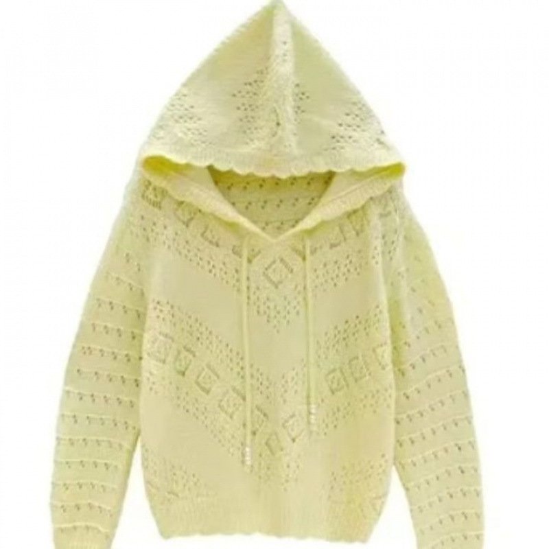 Vapetix S 80-90 pounds-3XL 130-140 lbs Design sense hollowed-out long-sleeve hoodie with cap air-conditioning sweater 2025 summer solid co – Bild 6