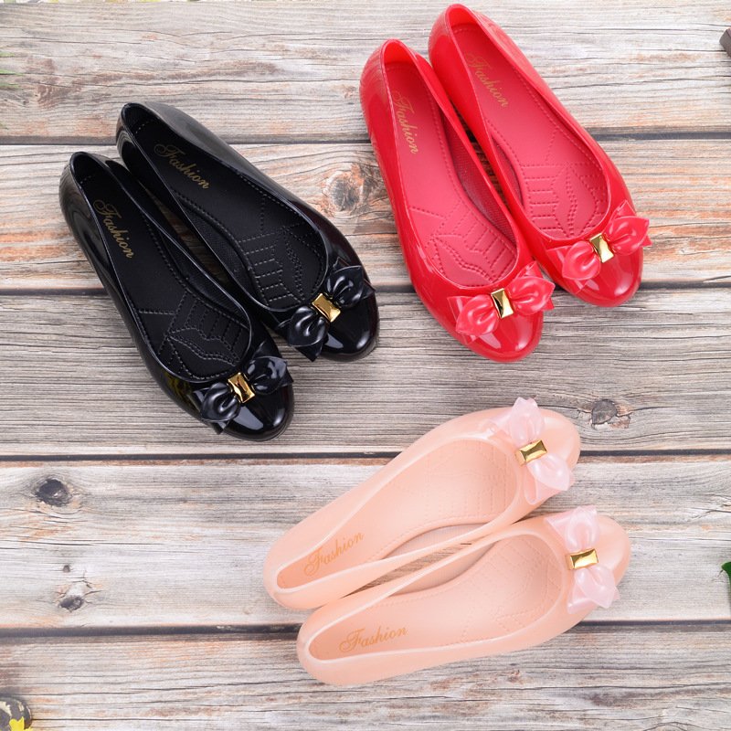 Vapetix 36-40 Women's Jelly Sandals Fashion Outdoor Wear Flat Non-Slip Mother Thick Sole Shallow Mouth Cap Fairy – Bild 5