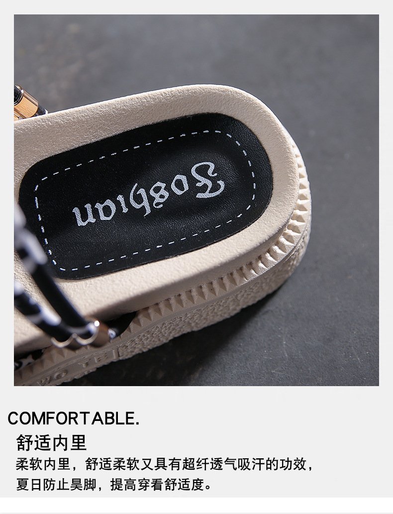 Vapetix 35-40 Women's Summer Outwear 2025 Slides with Thick Soles, Fairy Style, Student Beach Flats, Trendy Sanda – Bild 6