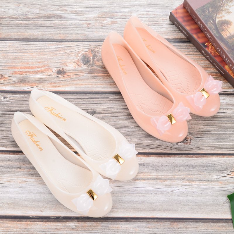 Vapetix 36-40 Women's Jelly Sandals Fashion Outdoor Wear Flat Non-Slip Mother Thick Sole Shallow Mouth Cap Fairy – Bild 6