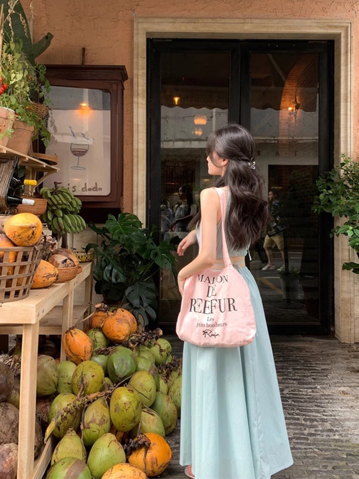 Vapetix S-XL 【Original Style~4 Colors Available】Mint Manbo Neckless Bustier Dress for Women Summer Charming Tea – Bild 6