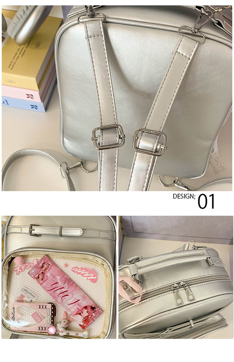 Vapetix No accessories-No accessories High-Quality Pain Bag for Beautiful Women, Summer 2025 Transparent Single and Double Shoulder Two-P – Bild 8