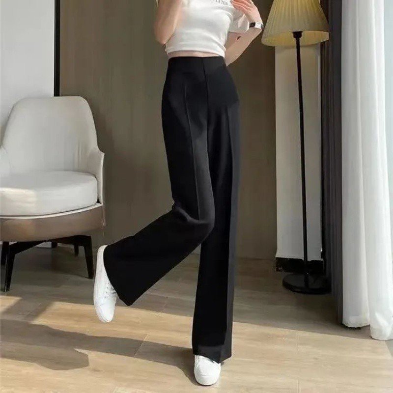 Vapetix ●■S Suggests 80-95 Pounds ■●-●■2XL Recommended 131-145 lbs ■● Side Zip Micro Bell-bottom Women's Summer New High-waisted Flowy Slimming Tummy Control Waist Cinch – Bild 6