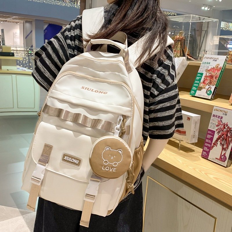 Vapetix Free Size-Free Size Multi-layer backpack, stylish middle school student school bag for girls, high school students, Jap – Bild 6