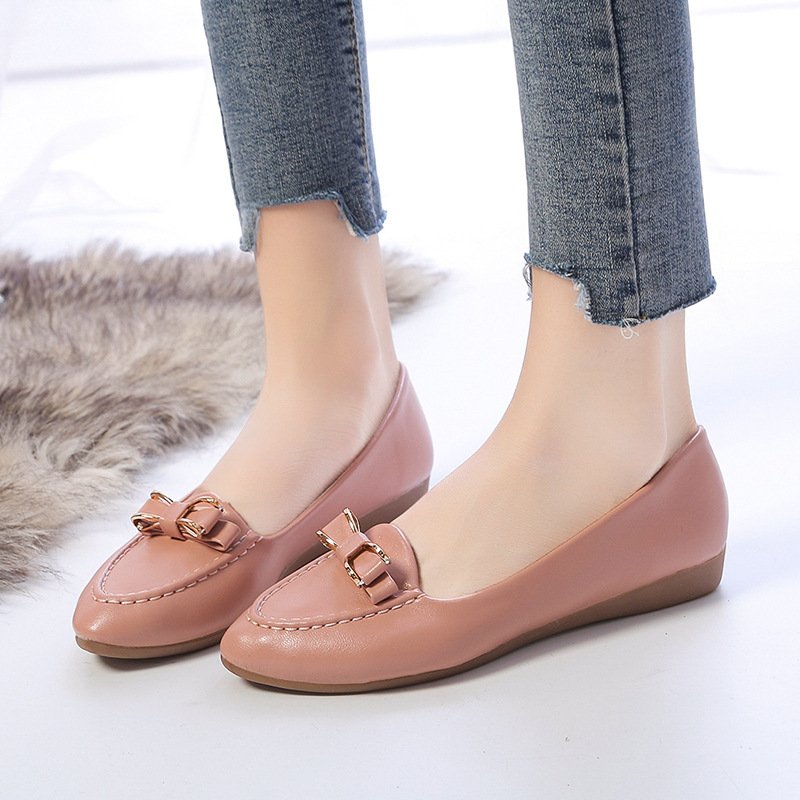 Vapetix 35-40 Spring and Autumn Round Head Pure Color SGS Daily Breathable Black Women's Viscose Shoes Low Block – Bild 3