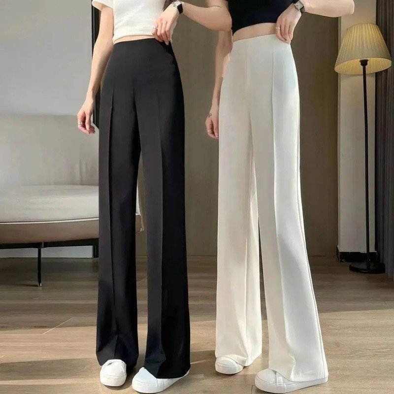 Vapetix ●■S Suggests 80-95 Pounds ■●-●■2XL Recommended 131-145 lbs ■● Side Zip Micro Bell-bottom Women's Summer New High-waisted Flowy Slimming Tummy Control Waist Cinch – Bild 7