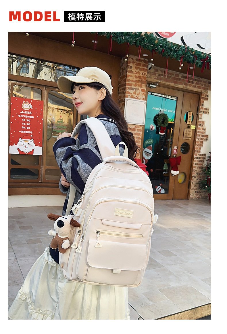 Vapetix Free Size-Free Size Nature-style student bag for girls, Korean version, casual and versatile, suitable for primary and – Bild 8