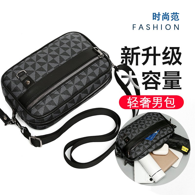 Vapetix Free Size-Free Size Men's Bag High-Grade Crossbody Bag Men's Bag Casual Fashion Trend Single Shoulder Bag Business Comm – Bild 7