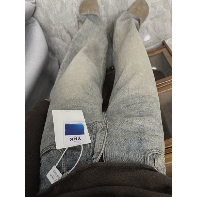 Vapetix ☏XS☏-☏2XL☏ Vintage Retro Versatile Women's Spring and Summer Minority Loose Slimming Frayed Wide Leg Floor-Len – Bild 9