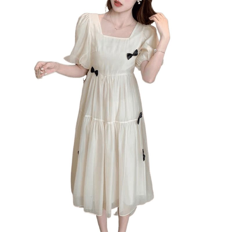 Vapetix S suggests 60-75 pounds-2XL Suggests 115-135 Pounds Fresh and cute dress for young girls, summer clothing 2025, sweet waist-tightening mesh princess sk – Bild 9