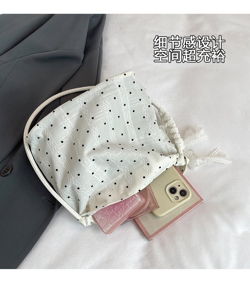 Vapetix Universal code-Universal code Super popular niche polka dot bag for women's new fashionable and versatile one-shoulder underarm b – Bild 4