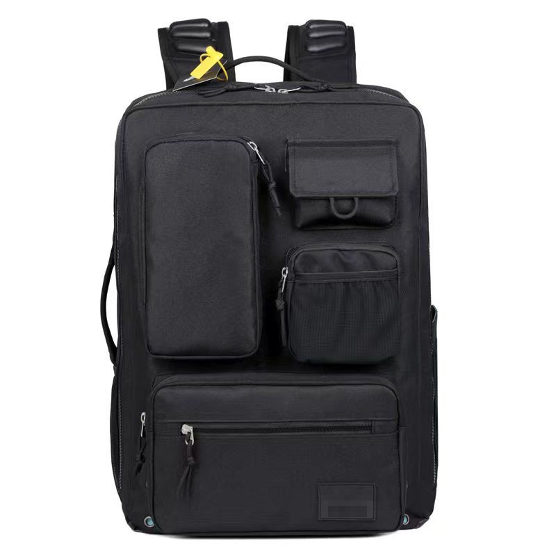 Vapetix 17-inch-17-inch Fashion padded dual-shoulder backpack with 3D external pockets, casual large capacity men's travel – Bild 7