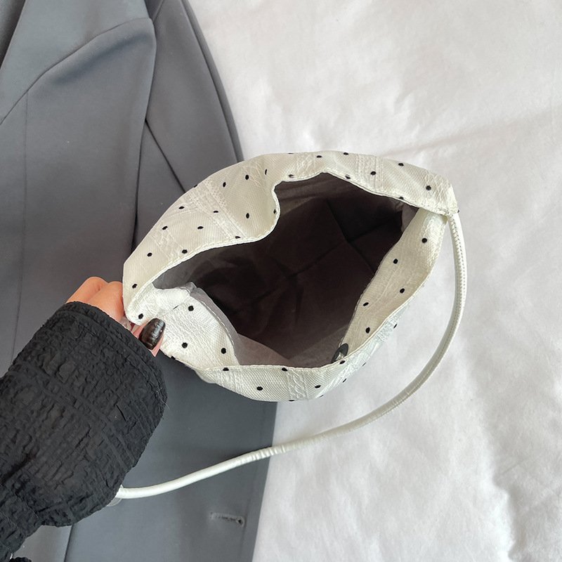 Vapetix Universal code-Universal code Super popular niche polka dot bag for women's new fashionable and versatile one-shoulder underarm b – Bild 5