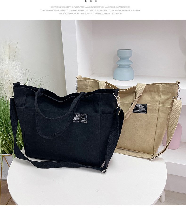 Vapetix Free Size-Free Size 2025 Large Capacity Canvas Bag for Women Commute Shoulder Tote Bag Casual Unique Design Single Shou – Bild 7