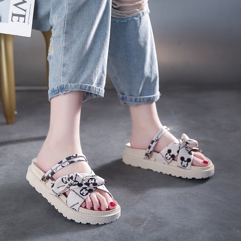 Vapetix 35-40 Women's Summer Outwear 2025 Slides with Thick Soles, Fairy Style, Student Beach Flats, Trendy Sanda – Bild 8