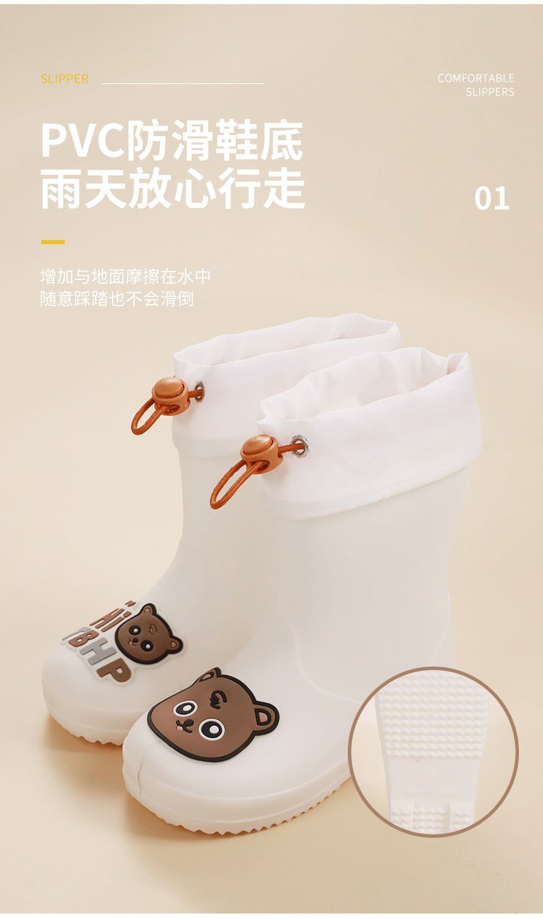 Vapetix 15 inches in length-22 inches in length Children's Rain Boots for Boys and Girls, Small Kids, Non-slip, Waterproof, Cartoon Style, Student – Bild 7