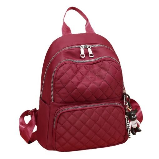 Vapetix with accessories-Without accessories  Women's Grid Double Shoulder Bag, New Trendy and Versatile Student School Bag, Large Capacity, Qual – Bild 8