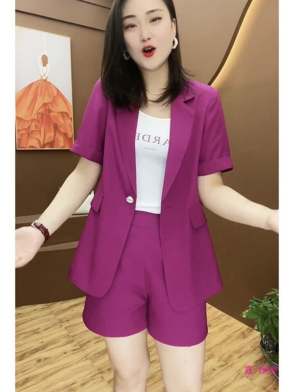 Vapetix S-5XL Plus-size women's casual shorts and suit set for summer—timeless, trendy, and stylish two-piece out – Bild 9