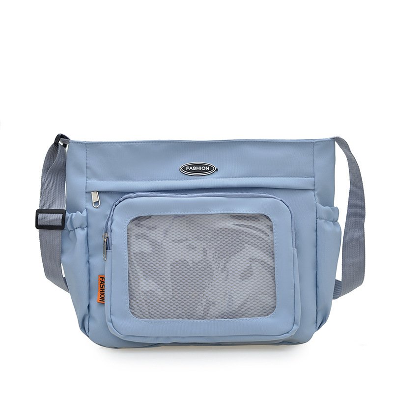 Vapetix Free Size-Free Size Large Capacity Pain Bag Japanese Style Single Shoulder Bag Color Block Patchwork Crossbody Bag Ins – Bild 8