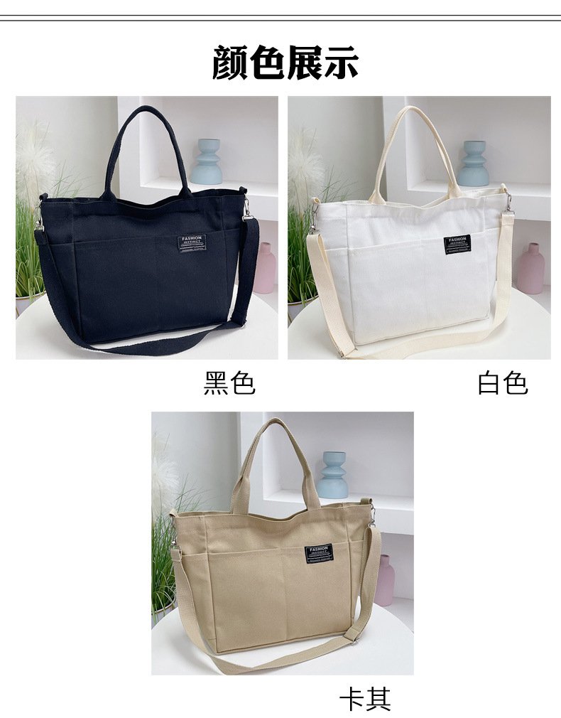 Vapetix Free Size-Free Size 2025 Large Capacity Canvas Bag for Women Commute Shoulder Tote Bag Casual Unique Design Single Shou – Bild 8